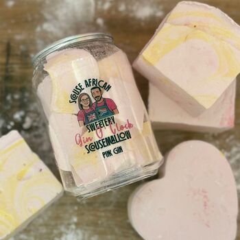 Pink Gin Flavored Gourmet Marshmallow Gift Can | Valentines Gift For Her, 7 of 12