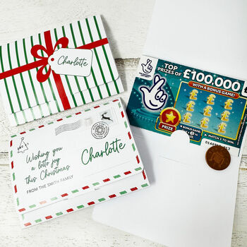 Personalised Christmas Lottery Wallet, 2 of 6