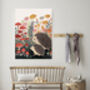 Hedgehog Flower Meadow Nursery Art Print, thumbnail 3 of 5