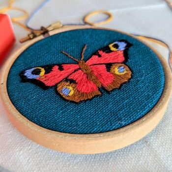 Mini Butterfly Embroidery Kit, 2 of 3