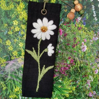 Bookmark With Hand Embroidery Daisy, 3 of 11