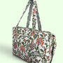 Large Weekend Duffle Bag | Garden Floral Block Print, thumbnail 2 of 5