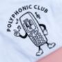 Polyphonic Club Retro Embroidered T Shirt, thumbnail 2 of 3