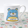 Uncle Bear Bone China Mug, thumbnail 2 of 5