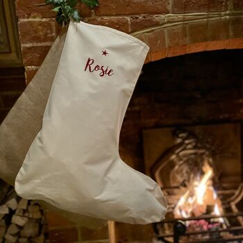 Personalised Embroidered Christmas Stocking, 4 of 4