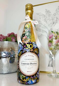 Personalised Hand Painted Floral Birthday Bottle, 5 of 6