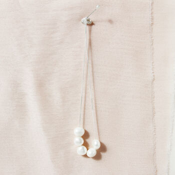 Pearl Cluster Necklace In Sterling Silver Or 9ct Gold, 10 of 10