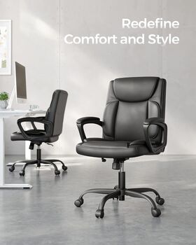 Ergonomic Office Chair With Adjustable Height And Tilt, 3 of 9