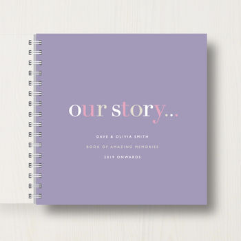 Personalised 'Our Story' Memory Book Or Album, 8 of 12