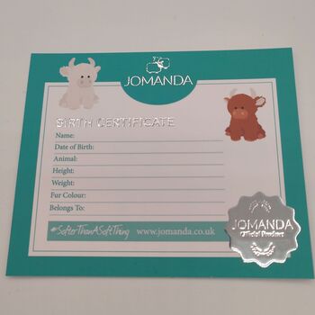 Personalised Longhorn Cow Soother, Boxed, 7 of 12