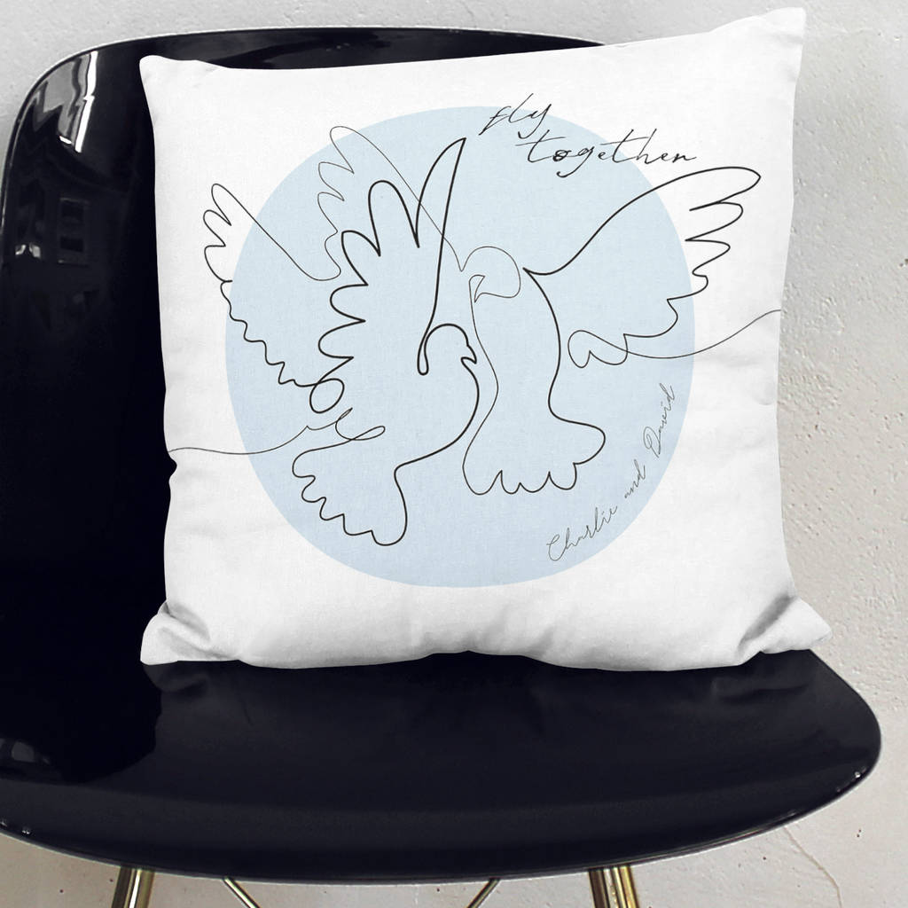 Personalised Matisse Inspired Wedding Cushion, 1 of 4