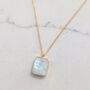 The Rectangle Moonstone Necklace, thumbnail 5 of 9