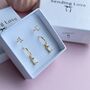 Earrings Set Gift For Her With Matching Stud Earrings And Hoops, thumbnail 6 of 11