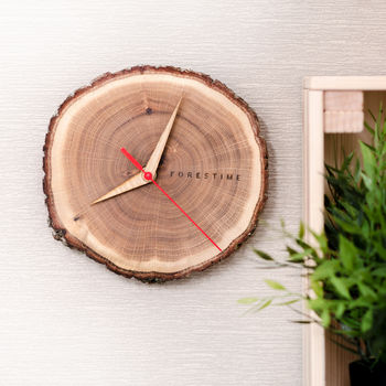 Real Oak Wooden Clock, 3 of 3