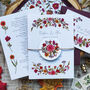 Autumn Flowers A6 Wedding Invitation Suite, thumbnail 2 of 4