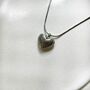 Silver Puffed Heart Necklace, thumbnail 1 of 3