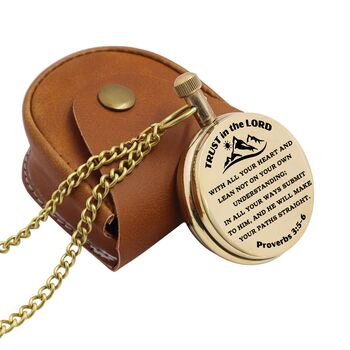 Personalised Pocket Watch For Baptism, First Communion, Confirmation, Christening Gift, 2 of 12