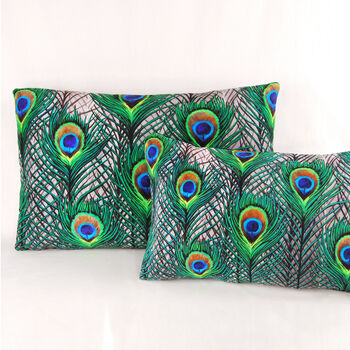 Peacock Feathers Cushion, 6 of 7