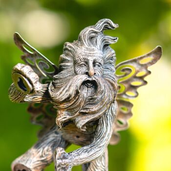 Fairy Garden Ornament Pixie Tree Hugger Wall Mounted, 2 of 8