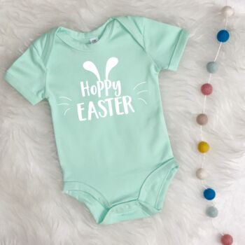 Hoppy Easter Bunny Babygrow, 2 of 9
