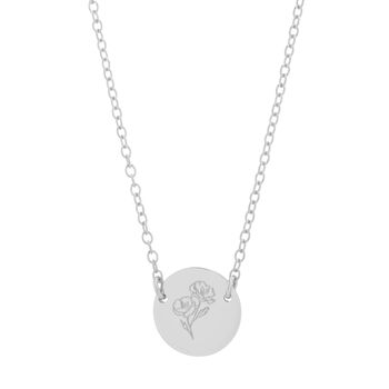 Gold Plated Or Sterling Silver Suspended Poppy Necklace, 3 of 4