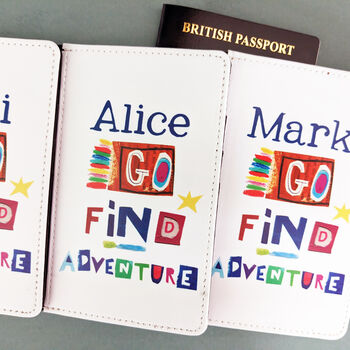 Personalised Go Find Adventure Passport Holder, 3 of 10