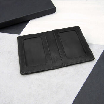 Personalised Leather Rfid Travel Card Holder, 4 of 7