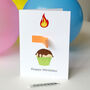 Personalised Happy Birthday Cupcake And Candle Card, thumbnail 4 of 4
