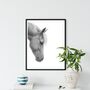 Stunning Horse A4 Wildlife Art Print, thumbnail 1 of 4