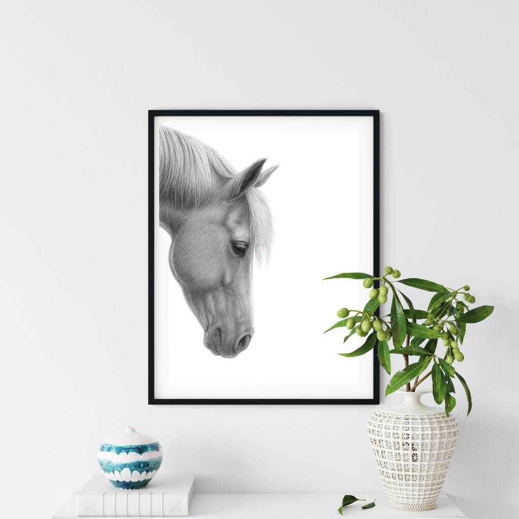 Stunning Horse A4 Wildlife Art Print, 1 of 4