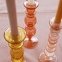 Set Of Three Handmade Glass Candle Holders, thumbnail 4 of 5