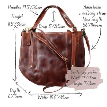 Brown Leather Tote Bag, 6 of 6