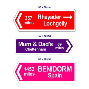Personalised Destination Distance Signs, 4 of 4