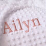 Personalised White Bubble Baby Blanket, thumbnail 2 of 5