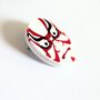Traditional Japanese Mask Brooch Kabuki Mask Acrylic, thumbnail 2 of 6