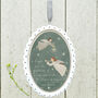 Elegant Oval Porcelain Angel Christmas Decoration, thumbnail 2 of 5