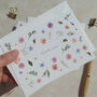 Blush Pink Roses, Gypsophila And Eucalyptus Thank You Cards, thumbnail 2 of 8