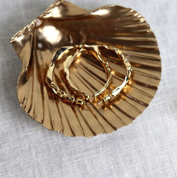 Gold Scallop Shell Jewellery Trinket Dish, 2 of 5