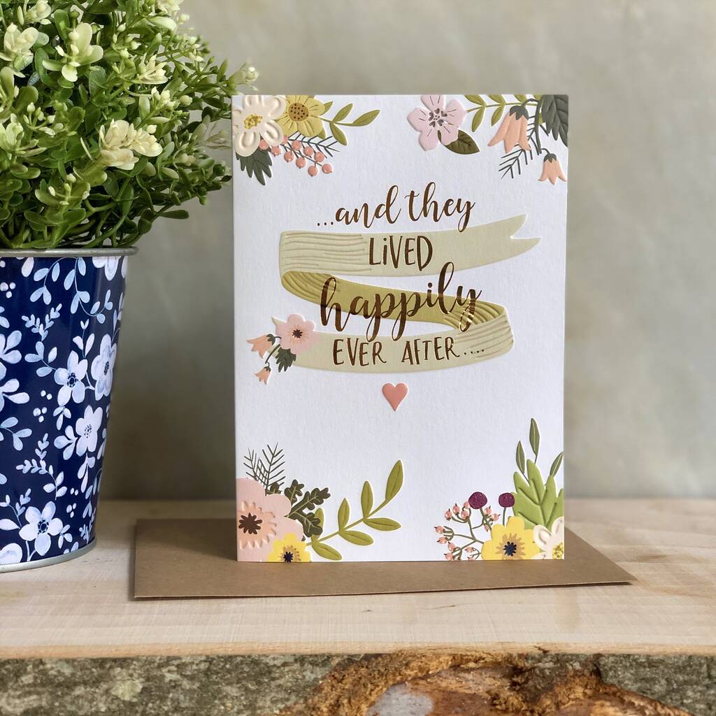 And They Lived Happily Every After Wedding Card By Eldon And Fell