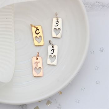 Sterling Silver, Rose Gold Or Gold Vermeil Letter Charm, 9 of 11