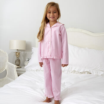 Personalised Girl's Candy Stripe Pyjamas, 3 of 4