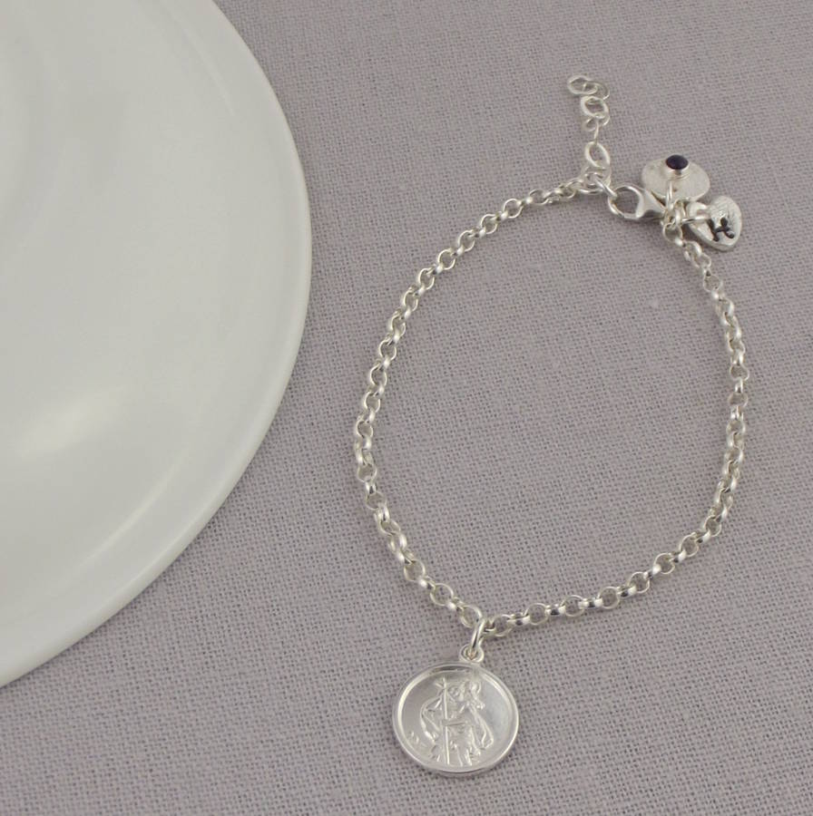 St Christopher Bracelet Large Saint Christopher Medal Best