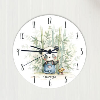 Personalised Panda Bedroom Clock, 4 of 5