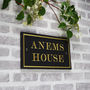 Slate House Sign With Border Size, Style Options, thumbnail 5 of 9