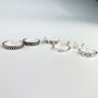 Sterling Silver Vintage Design Adjustable Rings, thumbnail 1 of 6
