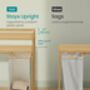 Laundry Sorter Hamper With Shelf Storage, thumbnail 6 of 7