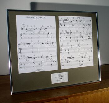 Additional Charge For Framed Sheet Music, 3 of 6