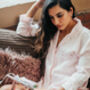 Luxury Personalised Satin Pyjama Short Set, thumbnail 2 of 5
