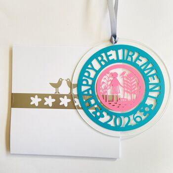 Happy Retirement Hanging Decoration Gift Set, 5 of 12