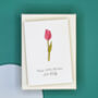 Miniature Engraved Flower Teacher Thank You Card, thumbnail 12 of 12